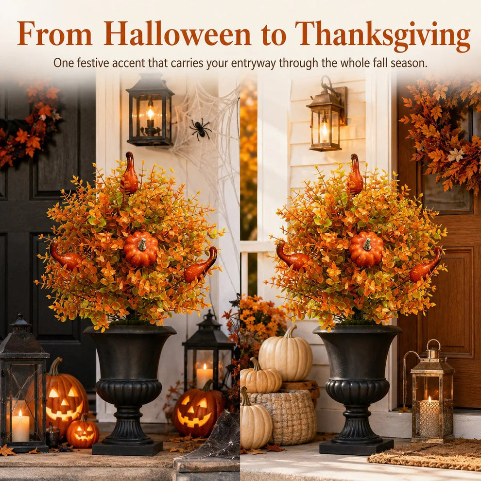 š„Last Day 50% OFF ā Artificial Fall Pumpkin Tree Stakesš