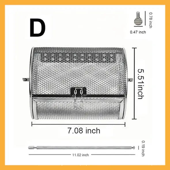 🔥HOT SALE 50% OFF 💖Stainless Steel Rotating Grill