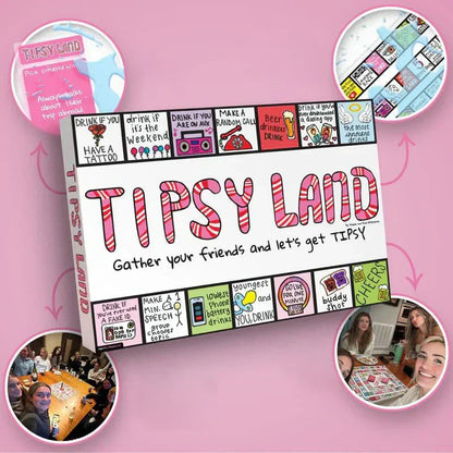 🔥 Last Day Sale 50% Off ⏰ Party Board Game - Fun Drinking Game for Friends 🍷