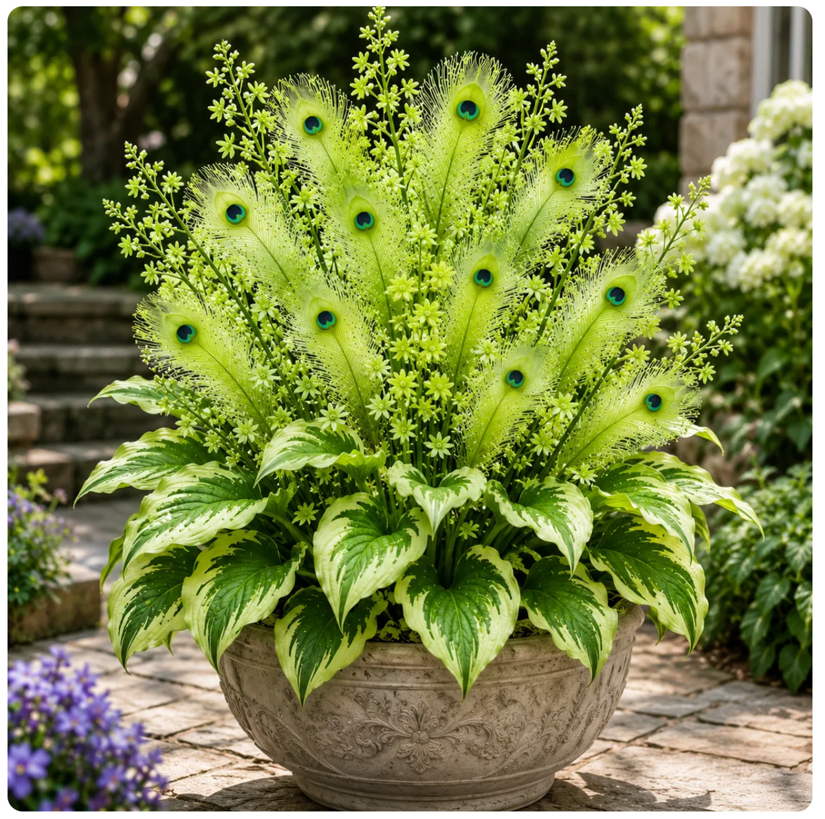 🌿🔥 Termical Hosta Corms – Stunning Colors That Brighten Any Space 🦚
